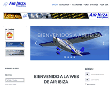 Tablet Screenshot of airibiza.net